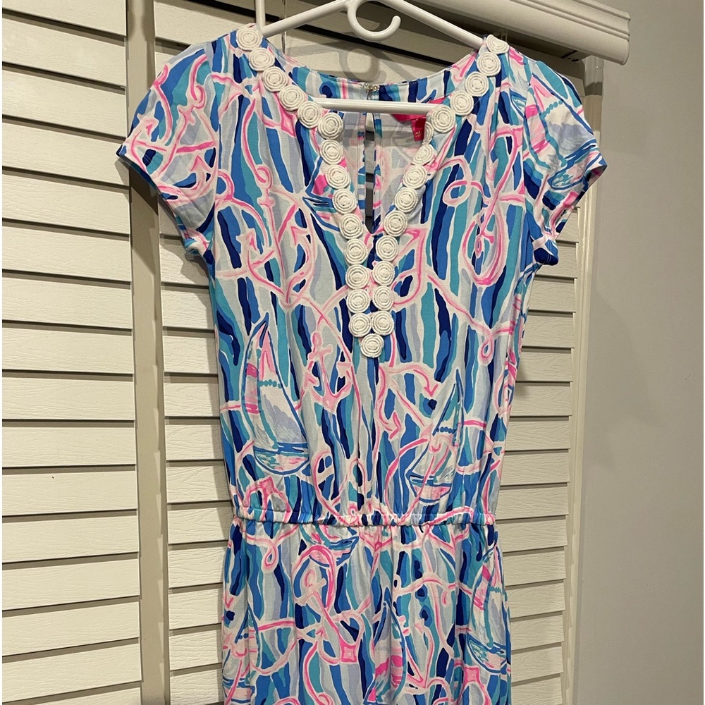 Lilly Pulitzer Rebel Short-sleeve Skort Romper
